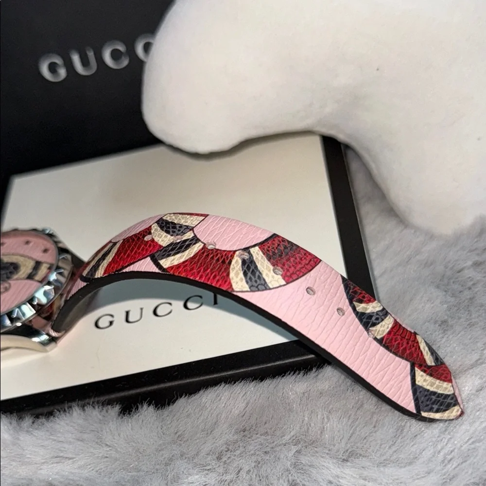 Gucci Pink and Black Luxury Watch